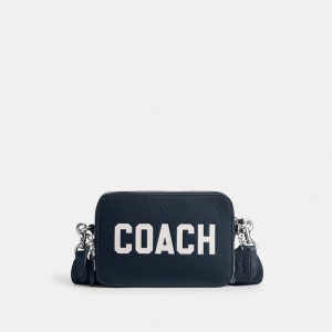 Bolsa Crossbody COACH Charter 19 With Coach Graphic Masculino Azul Marinho | 13280NTOA