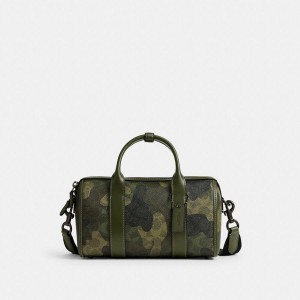 Bolsa Crossbody COACH Gotham Duffle 24 In Signature Camo Print Masculino Verdes | 46520WTBL
