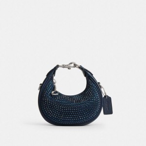 Bolsa Crossbody COACH Jonie With Crystal Feminino Azul Marinho | 34867KFMH