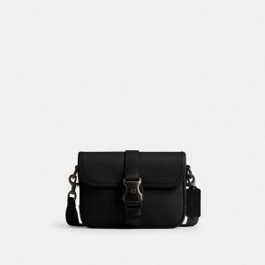 Bolsa Crossbody COACH League 19 Masculino Pretas | 84906GLJY