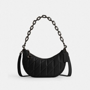 Bolsa Crossbody COACH Mira Shoulder With Pillow Quilting Feminino Pretas | 54321UAOZ