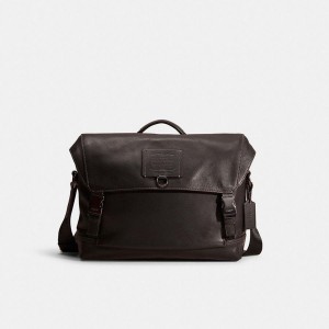Bolsa Crossbody COACH Restored Rivington Bike Masculino Pretas | 94576MECK