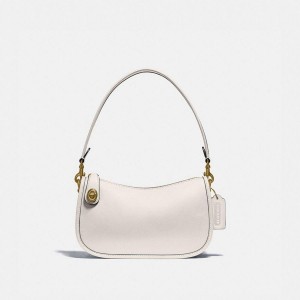 Bolsa Crossbody COACH Swinger Feminino Branco | 92417TGUE