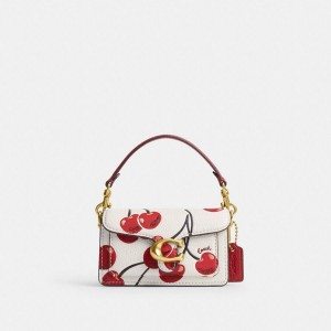 Bolsa Crossbody COACH Tabby 12 With Cherry Print Feminino Vermelhas | 46278QNBM