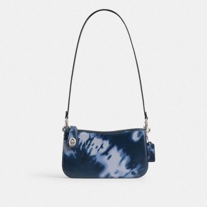 Bolsa Tiracolo COACH Penn With Tie Dye Print Feminino Azul Marinho | 68715NDHY