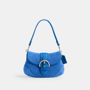 Bolsa Tiracolo COACH Soho Flap Feminino Azuis | 76134WZNQ