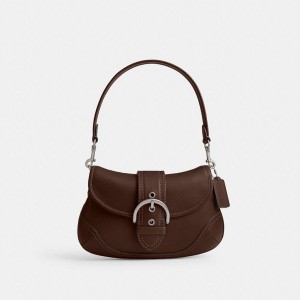 Bolsa Tiracolo COACH Soho Flap In Regenerative Leather Feminino Marrom | 67519JTVF