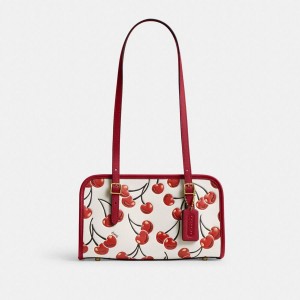 Bolsa Tiracolo COACH Swing Zip With Cherry Print Feminino Vermelhas | 21943KXRC
