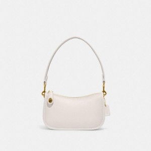Bolsa Tiracolo COACH Swinger 20 Feminino Branco | 79235SZJM