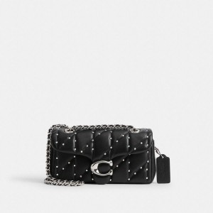 Bolsa Tiracolo COACH Tabby 20 With Pillow Quilting And Crystal Rivets Feminino Pretas | 17634LZXQ