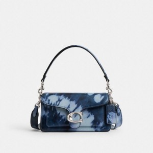 Bolsa Tiracolo COACH Tabby 20 With Tie Dye Print Feminino Azuis | 15378IRAV