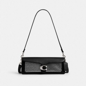 Bolsa Tiracolo COACH Tabby 28 With Crystal Feminino Pretas | 23605XVUF