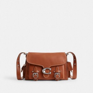 Bolsa Tiracolo COACH Western Tabby Feminino Marrom | 35271PHRY