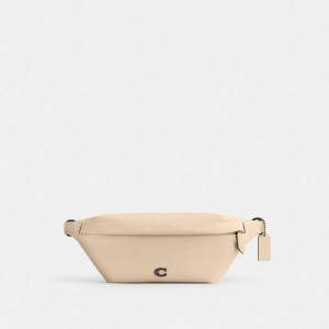 Bolsas De Cintura COACH Hall Masculino Branco | 91486BQML
