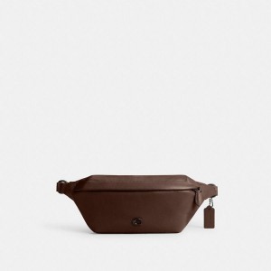 Bolsas De Cintura COACH Hall Masculino Marrom | 10835NSXT