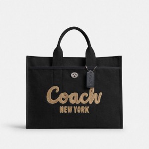 Bolsas Tote COACH Cargo 42 Masculino Pretas | 45368NATR