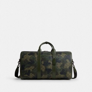 Bolsas Tote COACH Gotham Duffle 45 In Signature Camo Print Masculino Verdes | 31947GJQD