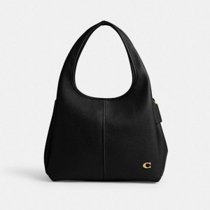 Bolsas Tote COACH Lana Shoulder Feminino Pretas | 02463QEND