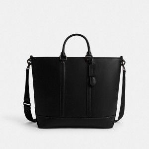 Bolsas Tote COACH Metropolitan Carryall Masculino Pretas | 58209RUPX