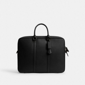 Bolsas Tote COACH Metropolitan Workbag Masculino Pretas | 63821KFWB