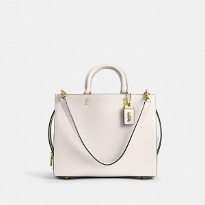 Bolsas Tote COACH Rogue Feminino Branco | 90728OVSK