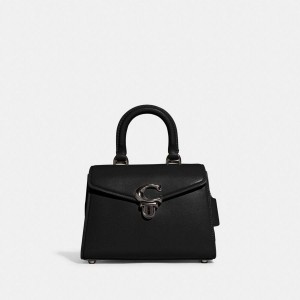 Bolsas Tote COACH Sammy Top Handle 21 Feminino Pretas | 21958RJQK