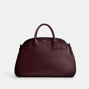 Bolsas Tote COACH Soft Empire Carryall 48 Feminino Bordeaux | 45290KPCB