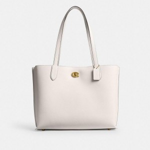 Bolsas Tote COACH Willow Work Tote 38 Feminino Branco | 26174ACOM