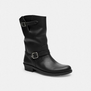 Botas COACH Dawn Motoie Feminino Pretas | 58724GPAH