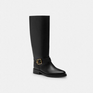 Botas COACH Madeline Feminino Pretas | 53940NYEL