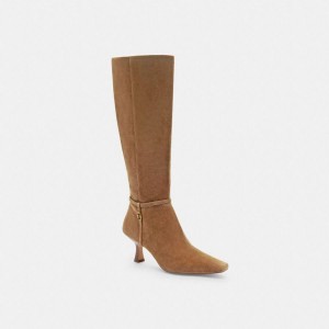 Botas COACH Raquel Extended Calf Feminino Marrom | 31096MZBC