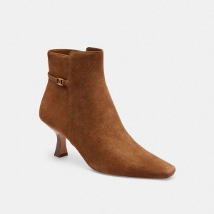 Botas COACH Rebeccaie Feminino Marrom | 21349GJZU