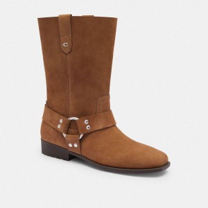 Botas COACH Tara Biker Feminino Marrom | 05614OMVB