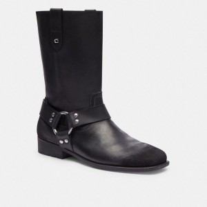 Botas COACH Tara Biker Feminino Pretas | 56103DZIH