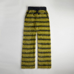 Calças COACH Fuzzy Knit Feminino Verdes | 21489HTEM