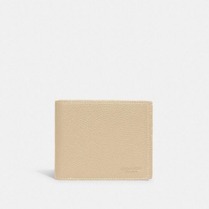 Carteira COACH 3 In 1 Masculino Branco | 52106PDVR