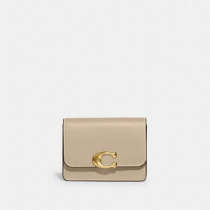 Carteira COACH Bandit Card Case Feminino Branco | 17689ALFU