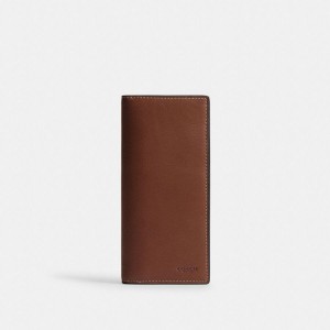 Carteira COACH Breast Pocket Masculino Marrom | 59016RBQI
