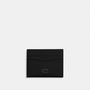 Carteira COACH Card Case Masculino Pretas | 86752SUDX