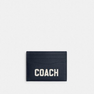 Carteira COACH Card Case With Coach Graphic Masculino Azul Marinho | 09435SMKT