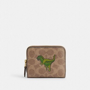Carteira COACH Essential Billfold In Signature Canvas With Rexy Print Feminino Marrom | 23568FPOW