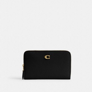 Carteira COACH Essential Medium Zip Around Feminino Pretas | 14520PMWV
