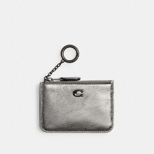 Carteira COACH Essential Mini Id Card Case Feminino Prateadas | 80341HNUE