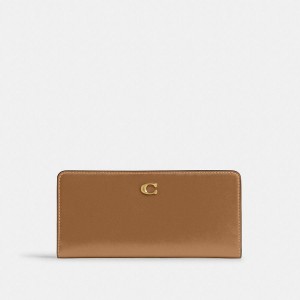 Carteira COACH Essential Slim Feminino Marrom | 70319XGKM