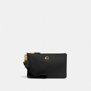 Carteira COACH Essential Small Wristlet Feminino Pretas | 06897PVUG