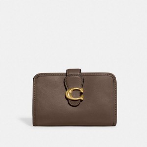 Carteira COACH Tabby Medium Feminino Marrom | 08456VBTW