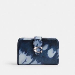 Carteira COACH Tabby Medium With Tie Dye Print Feminino Azuis | 78925IEZF