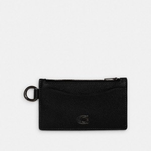 Carteira COACH Zip Card Case Masculino Pretas | 08496LCNA