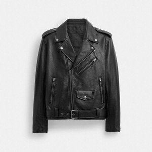 Casaco COACH Moto Masculino Pretas | 84016VUBS