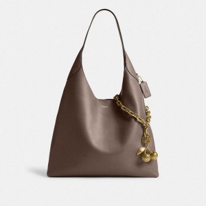 Charms COACH Brooklyn Shoulder Bag 39 With And Strap Feminino Douradas | 26530VAMK